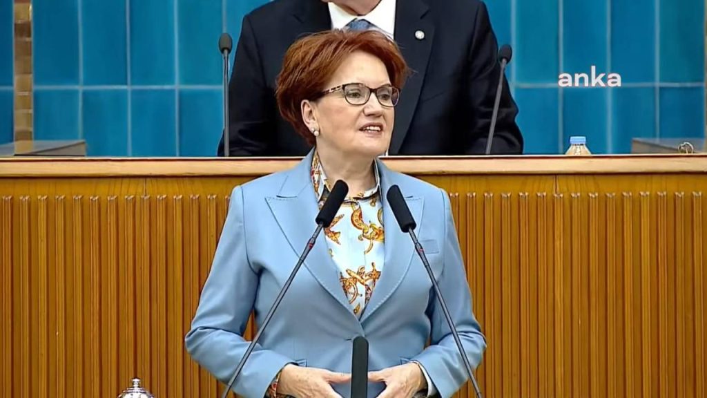 Akşener, partisinin grup toplantısında konuşuyor