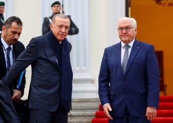 Erdoğan, Almanya Cumhurbaşkanı Steinmeier ile bir araya geldi