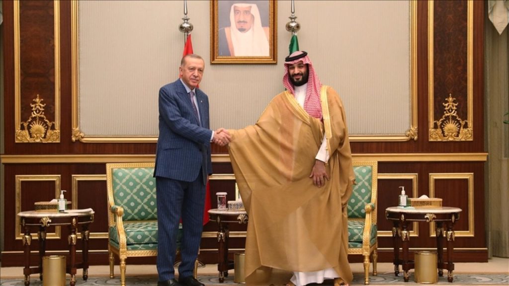 Erdoğan, Suudi Arabistan Veliaht Prensi Selman ile bir araya geldi