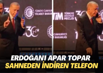 Erdoğan’ı apar topar sahneden indiren telefon