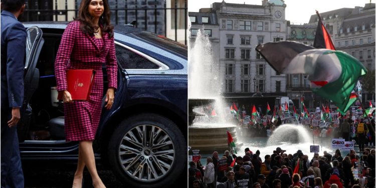 Filistin eylemini yasaklamayan İngiliz polisi, İçişleri Bakanı'nı kızdırdı