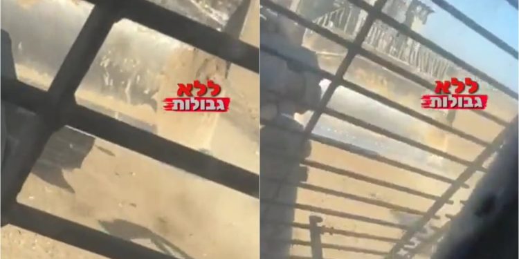 Filistinli sivilin cesedinin üzerinden geçen İsrail tankına tepki