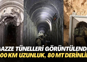 Gazze tünelleri görüntülendi: 100 kilometre uzunluğunda, 80 metre derinliğinde