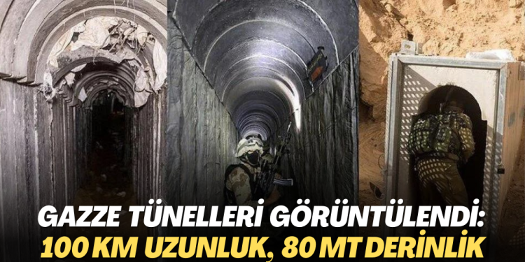 Gazze tünelleri görüntülendi: 100 kilometre uzunluğunda, 80 metre derinliğinde