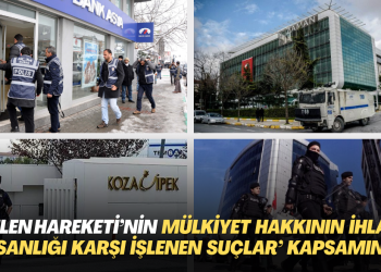 Gülen hareketi mensuplarının mülkiyet hakkının ihlali edilmesi ”İnsanlığı karşı işlenen suçlar” kapsamında