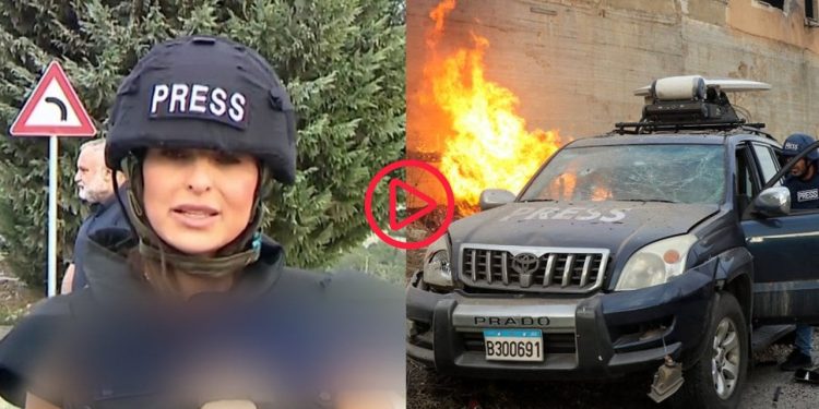 Lübnanlı gazeteci, İsrail saldırısına canlı yayında yakalandı