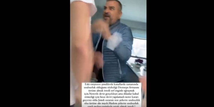 Nez Demir, Dilan Polat'ın kayınpederinin kavga görüntülerini paylaştı