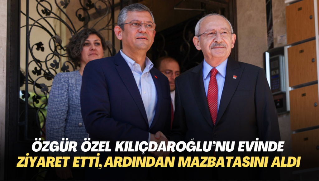 Özgür Özel Kılıçdaroğlu’nu evinde ziyaret etti, ardından mazbatasını aldı