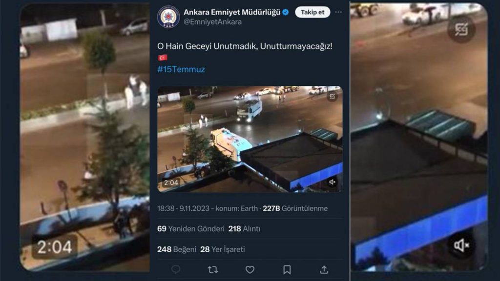 Paylaştı, sildi, bir daha paylaştı; Ankara Emniyet Müdürlüğü’nden ‘15 Temmuz’ mesajı