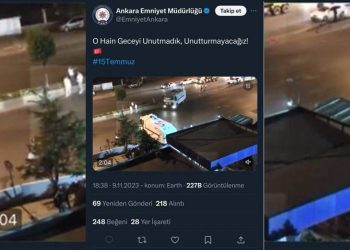 Paylaştı, sildi, bir daha paylaştı; Ankara Emniyet Müdürlüğü’nden ‘15 Temmuz’ mesajı