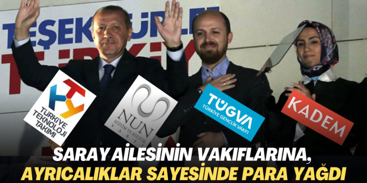 Saray ailesinin vakıflarına, tanınan ayrıcalıklar sayesinde para yağdı