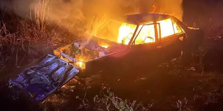 Siirt’te feci kaza: Şarampole devrilen otomobil yandı; 6 ölü, 1 yaralı