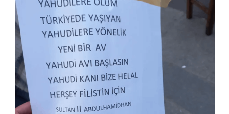 Türkiyeli Yahudiler tedirgin: Filistin eyleminde antisemit içerikli afişler