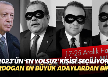 2023’ün ‘en yolsuz’ kişisi seçiliyor; Erdoğan en büyük adaylardan biri!