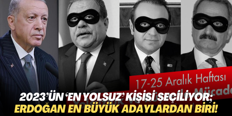 2023’ün ‘en yolsuz’ kişisi seçiliyor; Erdoğan en büyük adaylardan biri!