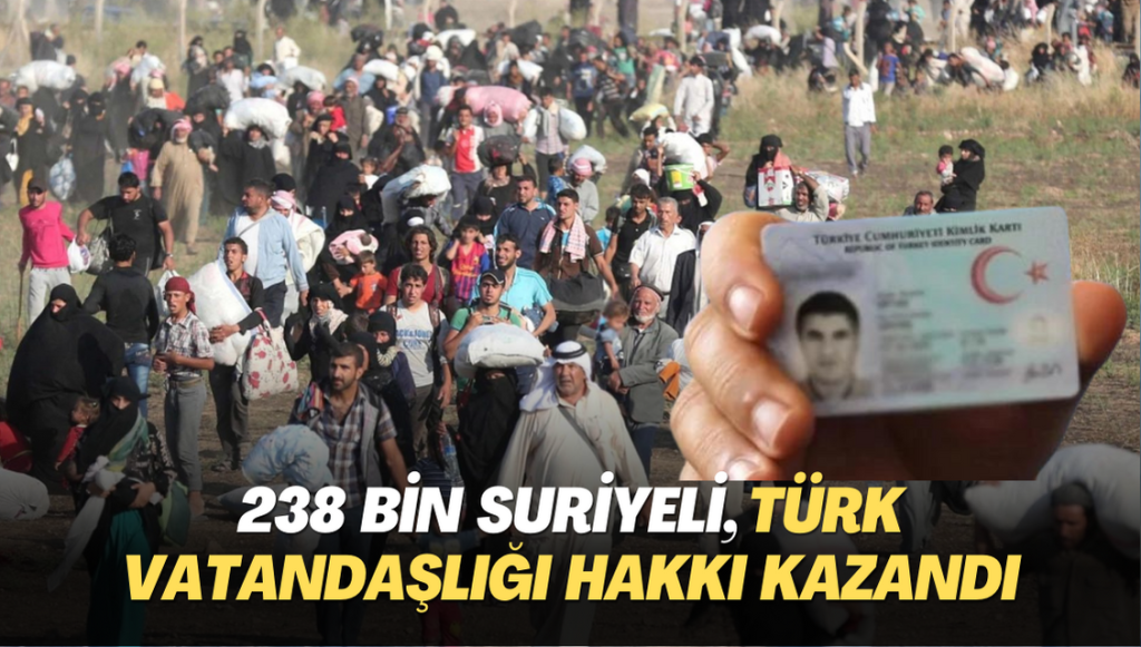 238 bin Suriyeli, Türk vatandaşlığı hakkı kazandı