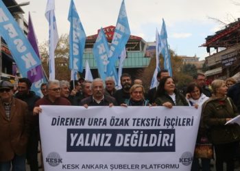 Ankara’da Özak Tekstil işçilerine destek