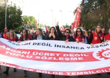 İşçiler ‘insanca yaşanacak ücret’ talebi için yürüdü