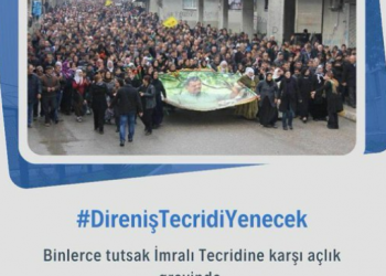 ‘#DirenişTecridiYenecek’ etiketiyle çağrı: Binlerce tutsak açlık grevinde ses ver