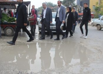 HEDEP heyeti kayyımın çamur deryasına çevirdiği Pirsûs’u gezdi