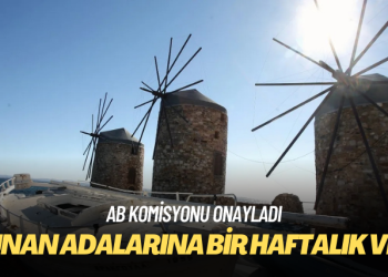 AB Komisyonu Yunan adalarına bir haftalık vizeyi onayladı