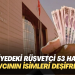 Adliyedeki rüşvetçi 53 hakim ve savcının ismi deşifre oldu