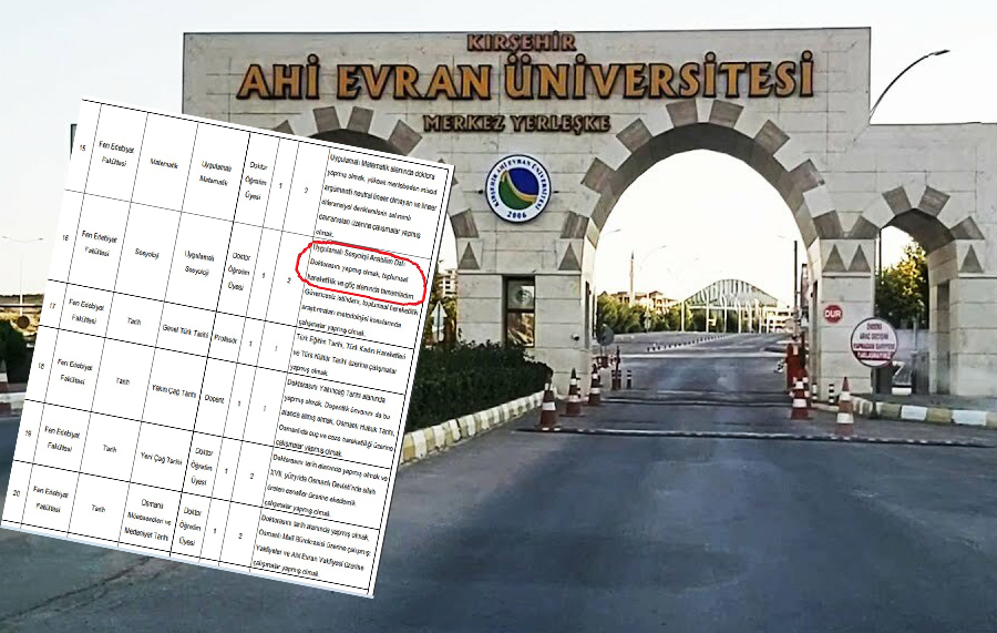 Ahi Evran Üniversitesi’nde ‘adrese teslim kadro’ ilanı: ‘CV’yi olduğu gibi Resmi Gazete’de yayımladılar’