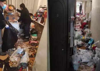 Anne ile oğlunun yaşadığı evden 45 ton çöp çıktı