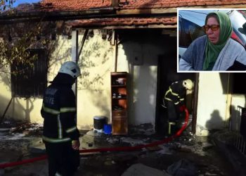 Annesiyle iki kardeşini rehin alıp evi ateşe verdi