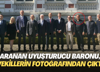 Aranan uyuşturucu baronu, milletvekillerinin fotoğrafından çıktı