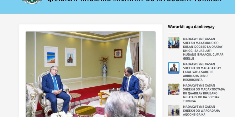 Büyükelçi ve askerler, oğlu kaçakken Somali Cumhurbaşkanı ile ‘askeri iş birliği’ görüşmüş!