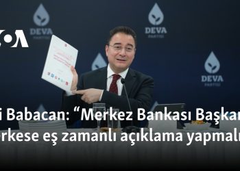 Ali Babacan: “Merkez Bankası Başkanı herkese eş zamanlı açıklama yapmalı”