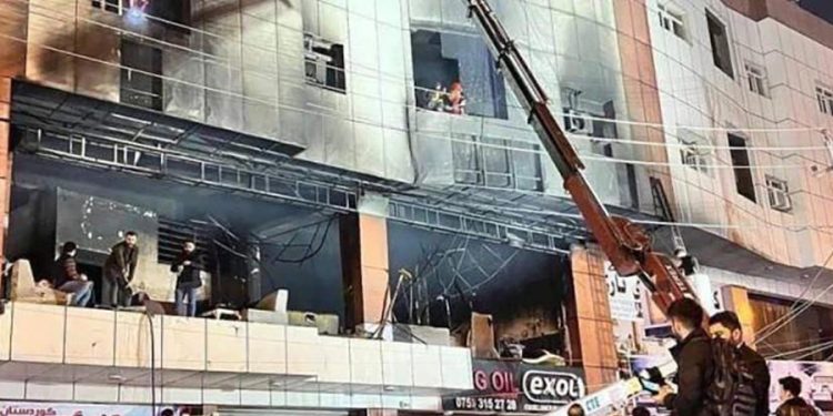 Erbil’de yangın faciası: 14 ölü