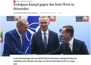 Erdoğan’ın, ifade özgürlüğüne açtığı savaş Alman basınında: Nordic Monitör kapatılsın istiyor!