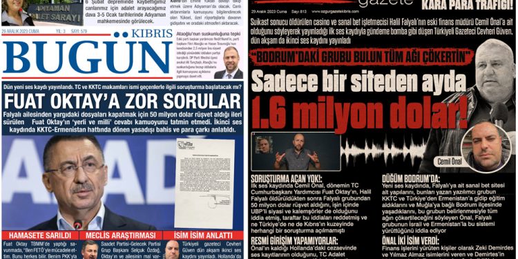 Fuat Oktay’ın 50 milyon dolar rüşvet aldığı iddiası Kıbrıs medyasında manşetlerde!