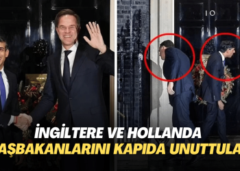 İngiltere ve Hollanda başbakanlarını kapıda unuttular