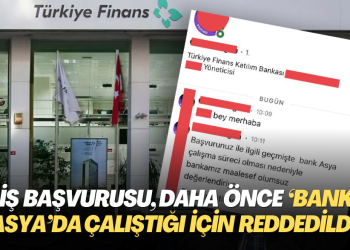 İş başvurusu, daha önce ‘Bank Asya’da çalıştığı için reddedildi!