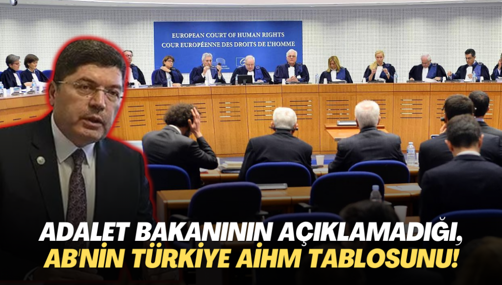 İşte Adalet Bakanının açıklamadığı, AB’nin Türkiye AİHM tablosunu