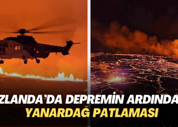 İzlanda’da depremin ardından yanardağ patlaması