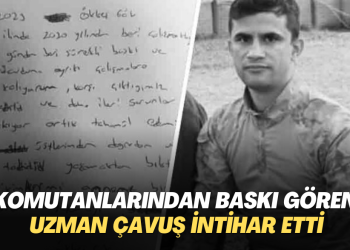 Komutanlarından baskı gören uzman çavuş intihar etti