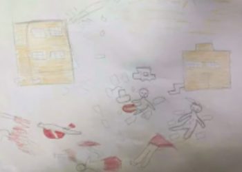 MSF psikiyatristi,  Gazzeli çocuğun çizimini yorumladı: Kırmızı dünya...