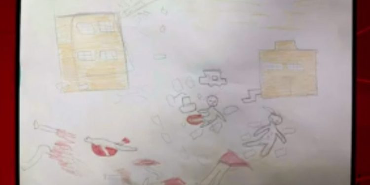 MSF psikiyatristi,  Gazzeli çocuğun çizimini yorumladı: Kırmızı dünya...