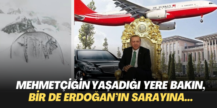 Mehmetçik kar altında yaşarken , Saray’ın günlük harcaması 33 milyon 600 bin TL’ye yükseltilmesine tepki yağdı