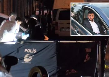 Otelin önünde bekleyen kişiyi otomatik silahlarla taradılar