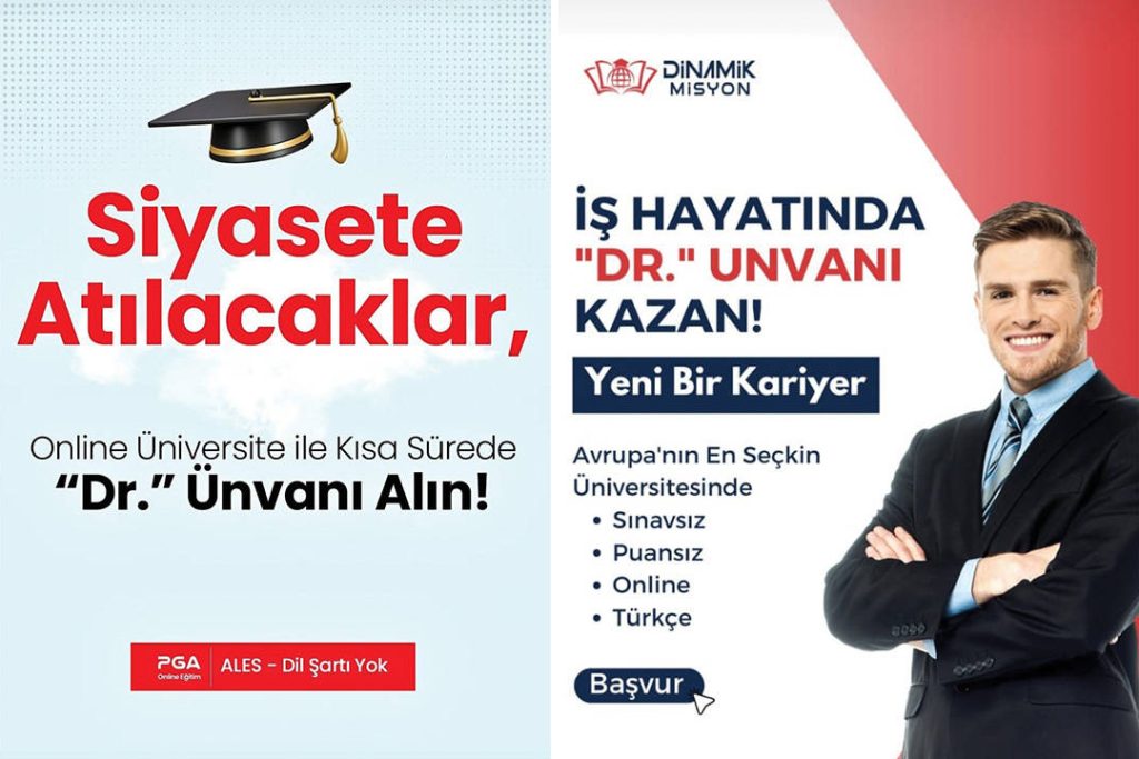 Parayla satılan ‘Dr.’ ünvanına da zam gelmiş; artık 49 bin lira!