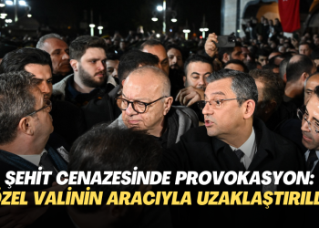 Şehit cenazesinde provokasyon: Özgür Özel valinin aracıyla uzaklaştırıldı