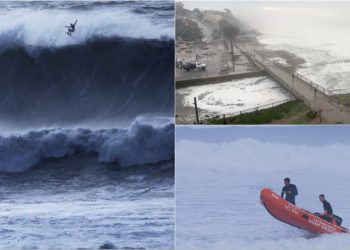 'Sörf diyarı' Kaliforniya'da dev dalgalar: Kıyı şeridine tahliye uyarısı yapıldı