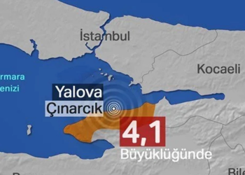 Çınarcık’ta 4.1 büyüklüğünde deprem!
