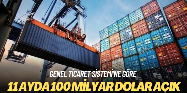 Türkiye 11 ayda 100 milyar dolar açık verdi