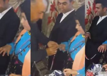 13 yaşındaki kız çocuğunun nişan görüntüleri ortalığı karıştırdı